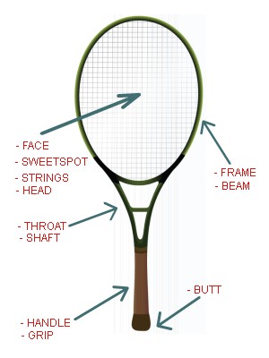 tennis racquet anatomy